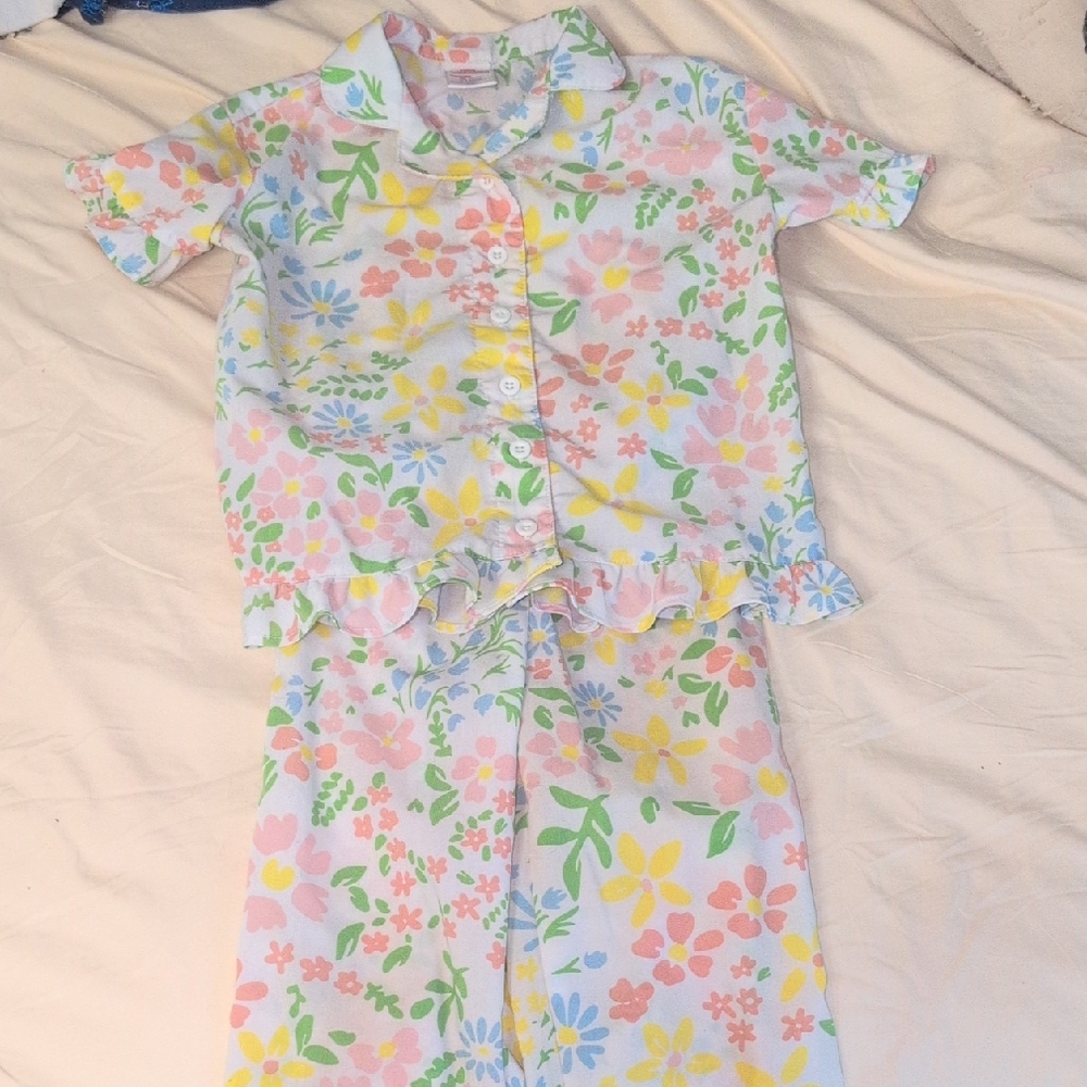 Target Multicolor Floral Kids Pajama Set